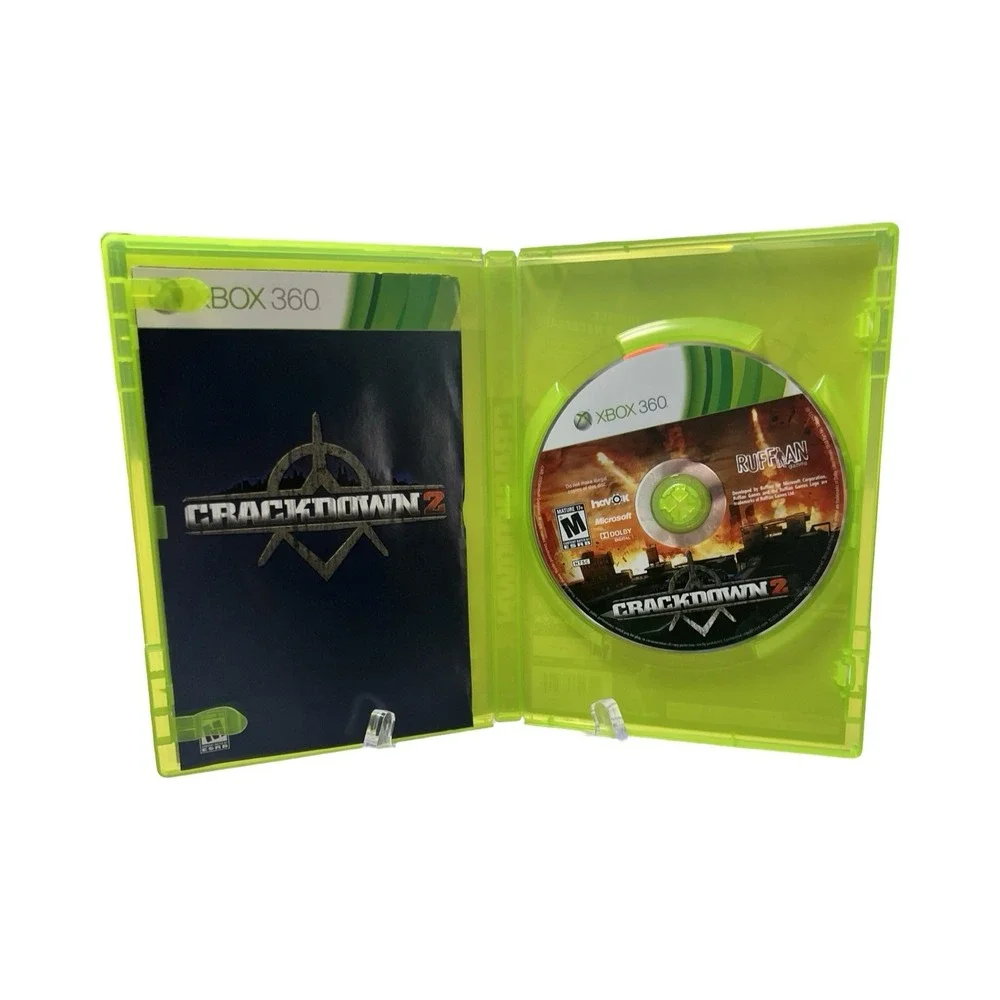 Crackdown 2 Xbox 360 Microsoft 2010 Action Shooter‎ CIB Complete with Manual